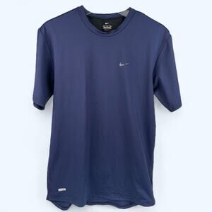 Nike Dri-Fit Vented Men's Shirt Running Cross Train Workout Sz Medium Blue